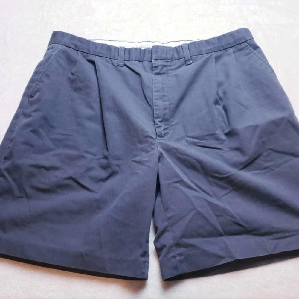 Riverside Quality Uniforms Mens Dark Blue Shorts Size 40 Flat Front Clasp Zipper